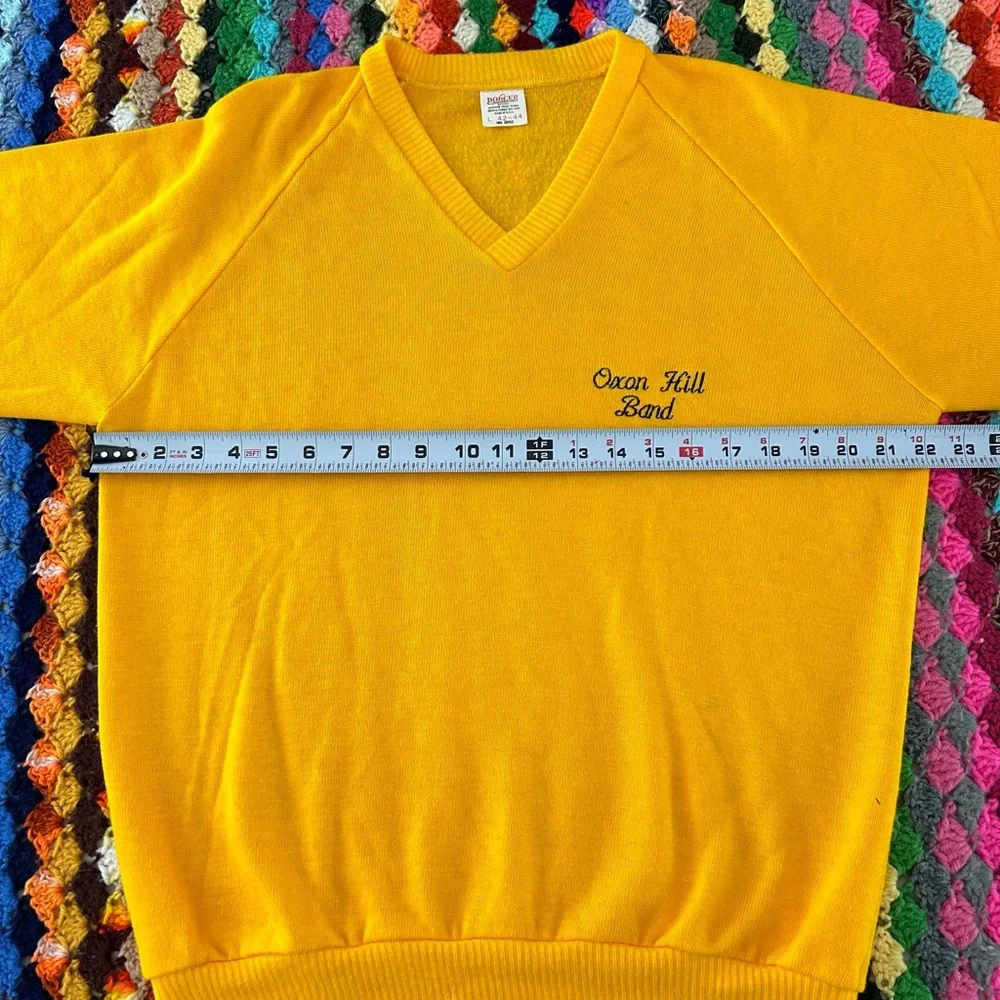 Vintage 60s 70s USA Made Dodger Sportswear Maryland Oxon Hill Band Embro…